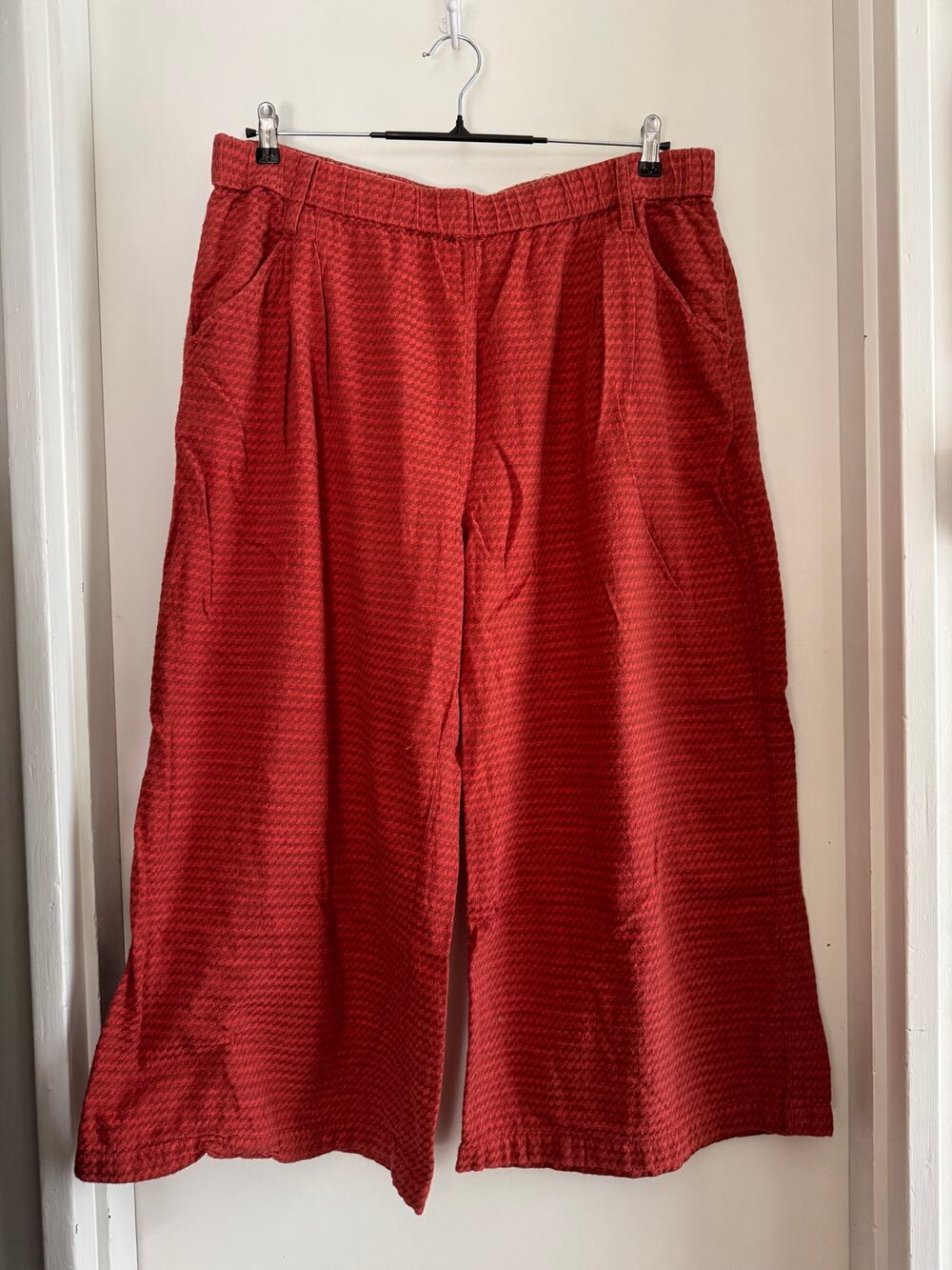 ACE & JIG wide leg pant, red on red pattern - 2X